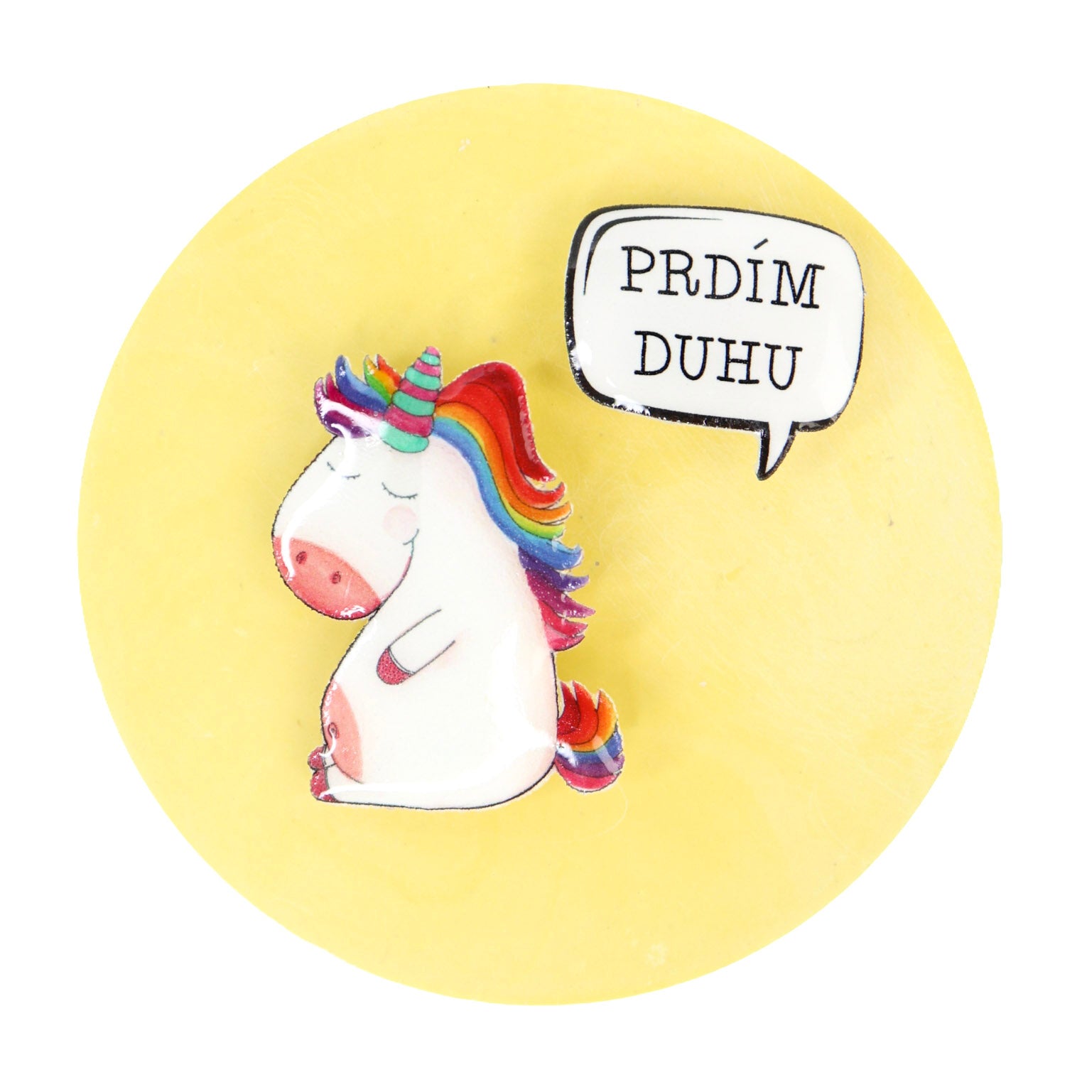 JEDNOROŽEC "PRDÍM DUHU"- dvoj-brož