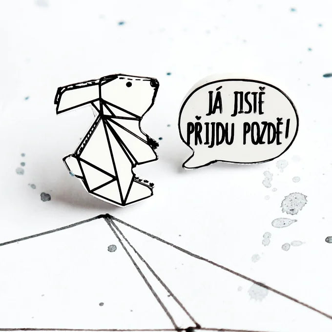 KRÁLÍK- náušnice pecky