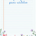 Přání notes - na brož/naušnice