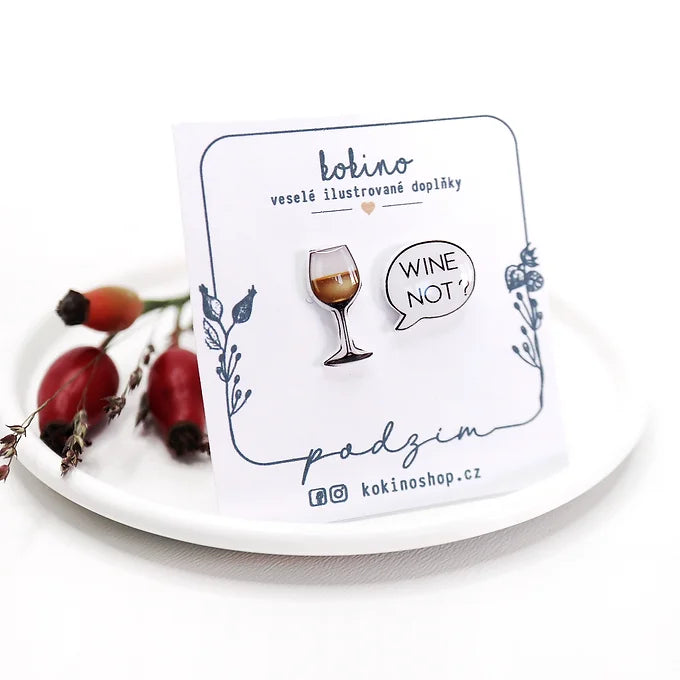 WINE NOT? - náušnice puzetky