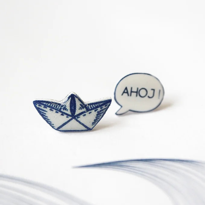 "AHÓJ!" - Naušnice pecky