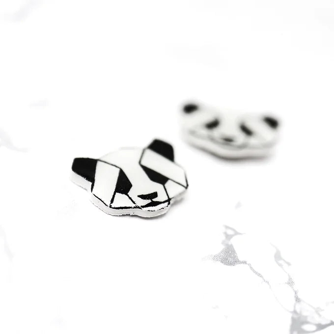PANDA - náušnice pecky