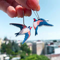 SWALLOWS - drop earrings