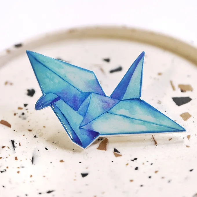 ORIGAMI JEŘÁB - Brož