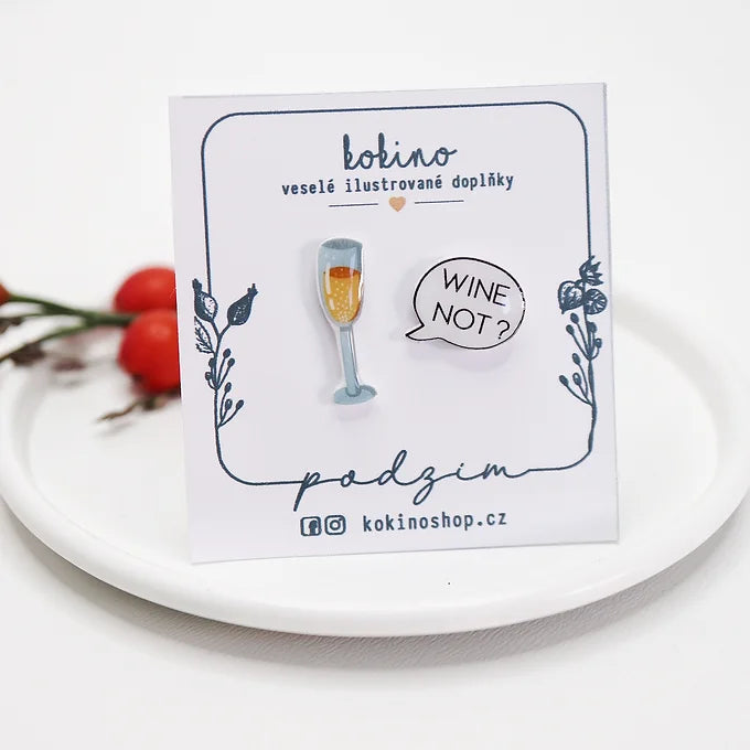 WINE NOT? - náušnice puzetky