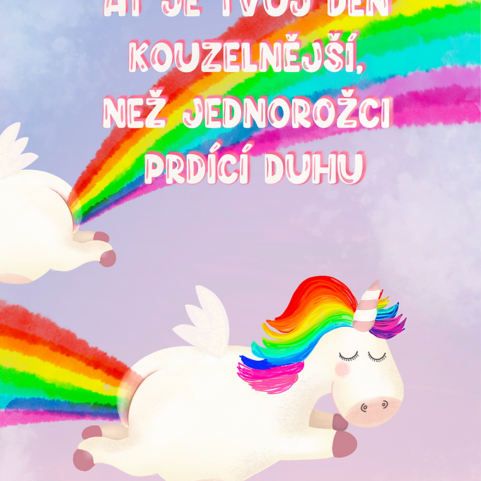 přání JEDNOROŽEC
